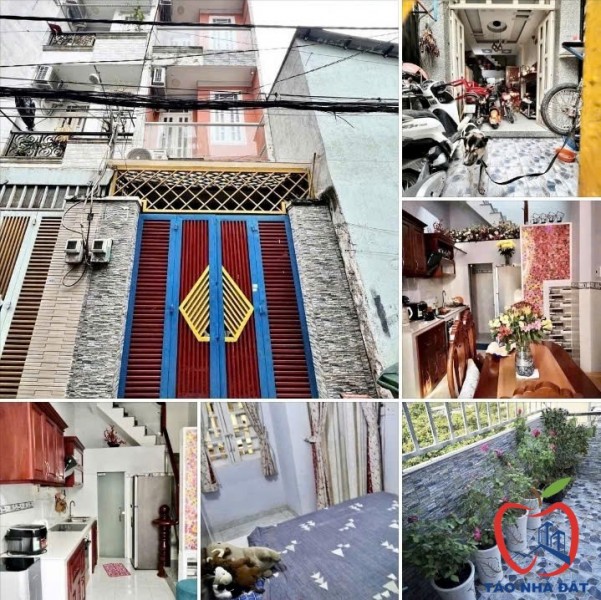 Bán nhà 4 tầng đẹp 27m² (3x9) hẻm xe hơi Khu Y Tế Kỹ Thuật Cao, Khu Tên Lửa, chỉ hơn 3 tỷ