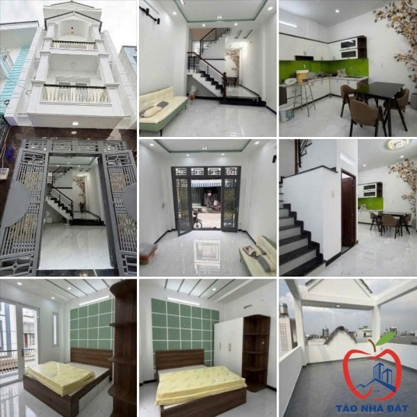 Bán nhà 4 tầng đẹp 44M² (4x11) hẻm xe tải, gần Lê Văn Quới, Ngã Tư Bốn Xã, hơn 5 tỷ