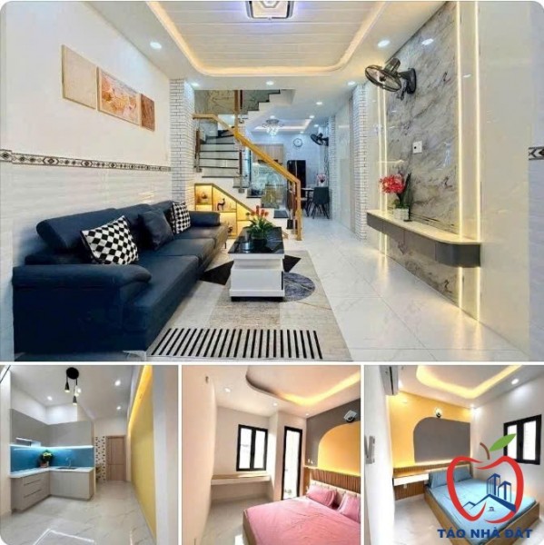 Bán nhà 2 tầng 24M² (3x8) Ngay Bình Long, Nguyễn Sơn, Lê Văn Quới, Ngã Tư 4 Xã, hơn 3 tỷ