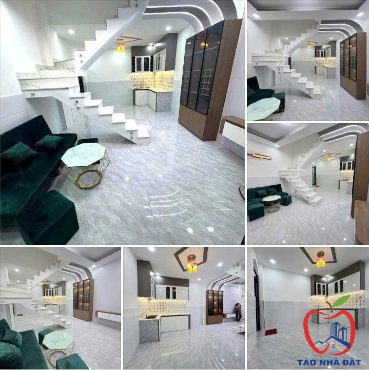 Bán nhà 3 tầng đẹp 42M² (4×10) Lò Gốm thông Bình Tiên, gần Hậu Giang, chỉ hơn 4 tỷ