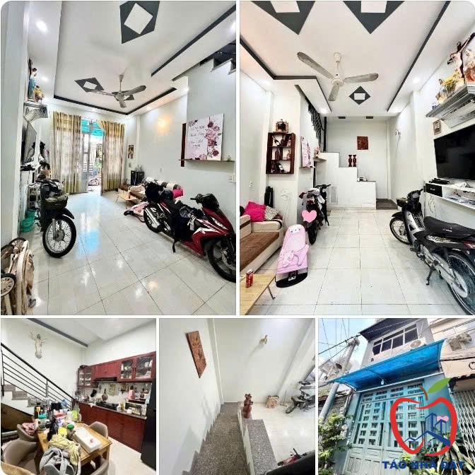 Bán nhà 3 tầng 28M² (4x7) hẻm xe hơi thông Tân Kỳ Tân Quý, gần Aeon Tân Phú, chỉ hơn 3 tỷ